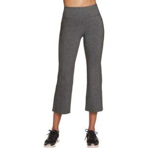 Skechers Go Walk Sz Small High Waisted Crop Pant Heathered Gray